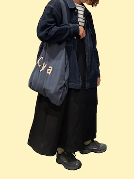 「UNIQLO U」｜「アイテム（ワンピース/ドレス）」を使った、_nayuuuuさん（レディース・158cm）の秋コーディネート