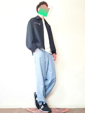 「DOOPZ（ドープス）のアイテム（ブルゾン）」を使った、たくちゃんさん（メンズ・176cm）の春コーディネート