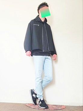 「DOOPZ（ドープス）のアイテム（ブルゾン）」を使った、たくちゃんさん（メンズ・176cm）の春コーディネート