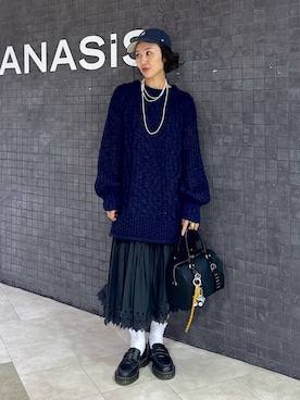「アイテム（ボストンバッグ）」を使った、おねさん（レディース・167cm・30代）の秋コーディネート