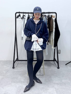 「アイテム（パーカー）」を使った、おねさん（レディース・167cm・30代）の秋コーディネート