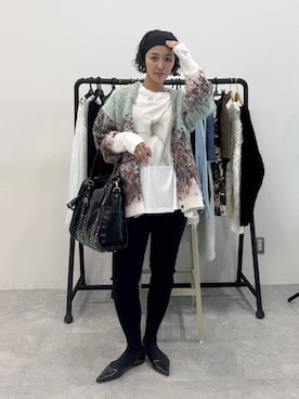 「アイテム（ヘアバンド）」を使った、おねさん（レディース・167cm）の秋コーディネート