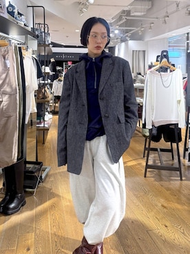 「JEANASIS（ジーナシス）のアイテム（パンツ）」を使った、おねさん（レディース・167cm）の夏コーディネート
