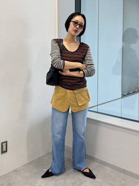 「eL（エル）のアイテム」を使った、おねさん（レディース・167cm）の夏コーディネート