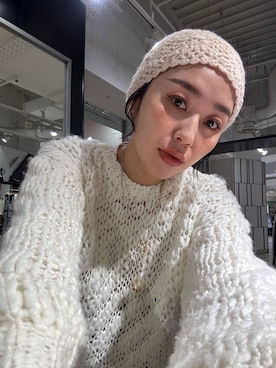 「アイテム（ニットキャップ/ビーニー）」を使った、おねさん（レディース・167cm・30代）の秋コーディネート