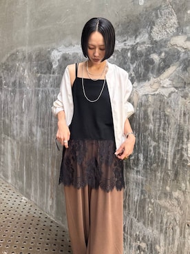 「JEANASIS（ジーナシス）のアイテム（ブルゾン）」を使った、おねさん（レディース・167cm）の春コーディネート