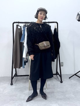 「アイテム（ハンチング/ベレー帽）」を使った、おねさん（レディース・167cm・30代）の秋コーディネート