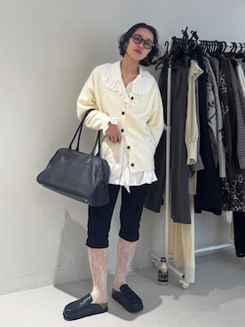 「アイテム（カーディガン/ボレロ）」を使った、おねさん（レディース・167cm・30代）の冬コーディネート