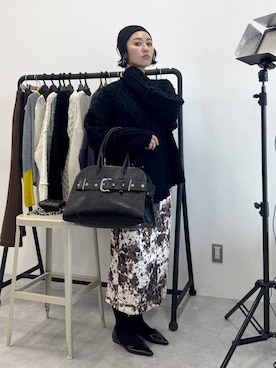 「アイテム（ヘアバンド）」を使った、おねさん（レディース・167cm）の秋コーディネート