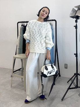 「アイテム（スウェットパンツ）」を使った、おねさん（レディース・167cm・30代）の秋コーディネート