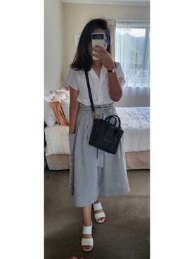 「BUENO（ブエノ）のアイテム」を使った、c a r m zさん（レディース・165cm）の夏コーディネート