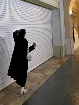 「URBAN RESEARCH（アーバンリサーチ）のアイテム（ブーティ）」を使った、Rionaさん（レディース・155cm）の冬コーディネート