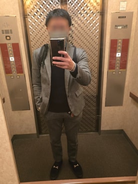 「アイテム（スーツセット）」を使った、mirrormanさん（メンズ・172cm）の冬コーディネート