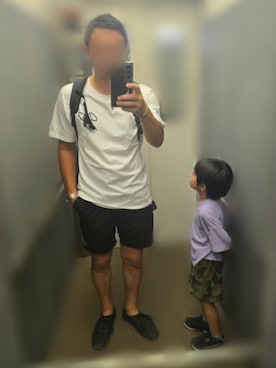 「Champion（チャンピオン）のアイテム（Tシャツ/カットソー）」を使った、mirrormanさん（メンズ・172cm・40代）の夏コーディネート
