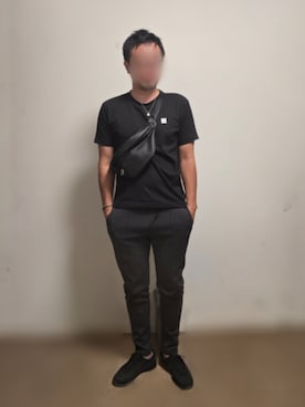 「アイテム（ボディバッグ/ウエストポーチ）」を使った、mirrormanさん（メンズ・172cm）の秋コーディネート