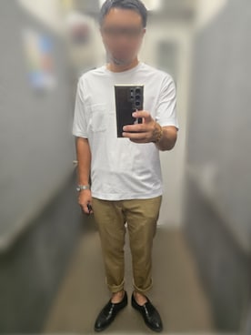 「アイテム（チノパンツ）」を使った、mirrormanさん（メンズ・172cm）の秋コーディネート