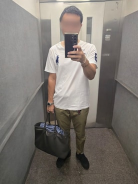 「アイテム（トートバッグ）」を使った、mirrormanさん（メンズ・172cm）の秋コーディネート