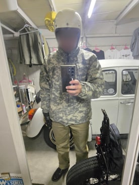 「アイテム（ミリタリージャケット）」を使った、mirrormanさん（メンズ・172cm・40代）の秋コーディネート