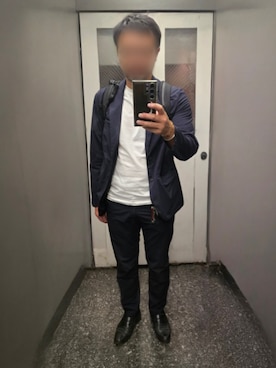 「アイテム（バッグ）」を使った、mirrormanさん（メンズ・172cm・40代）の秋コーディネート