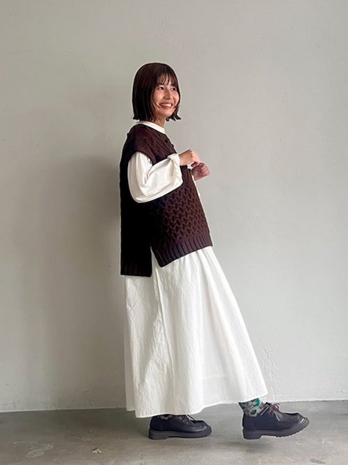 soulberry シロフクロウのワンピース　Mサイズ　ホワイト　ロング soulberry（ソウルベリー） ワンピース シロフクロウのワンピース