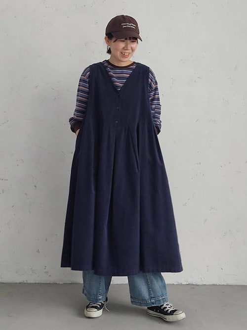 店長がつくったデニムもぽわんと9分丈ワイドパンツ（デニムパンツ