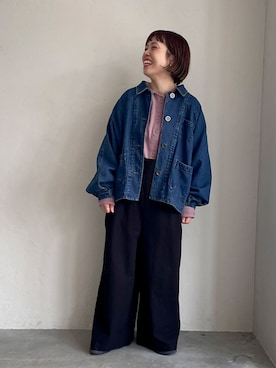 「アイテム（サロペット/オーバーオール）」を使った、soulberryさん（レディース・156cm）の冬コーディネート