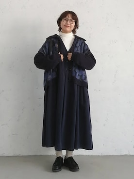 「アイテム（ジャンパースカート）」を使った、soulberryさん（レディース・160cm）の冬コーディネート