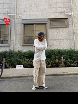 「FOB FACTORY（エフオービーファクトリー）のアイテム（帽子）」を使った、spinnerbait001さん（メンズ・165cm）の冬コーディネート