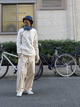 「FOB FACTORY（エフオービーファクトリー）のアイテム（帽子）」を使った、spinnerbait001さん（メンズ・165cm）の冬コーディネート