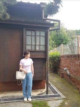 「SUPERGA（スペルガ）のアイテム」を使った、Meichung Chuiさん（レディース・159cm）の秋コーディネート