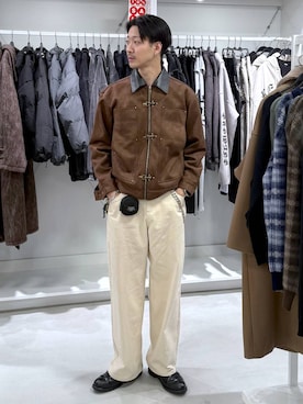 「And Again（アンドアゲイン）のアイテム」を使った、オシミさん（メンズ・180cm）の冬コーディネート