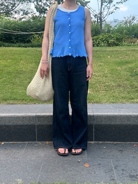 「ZARA（ザラ）のアイテム」を使った、いとうさん（レディース・161cm）の夏コーディネート