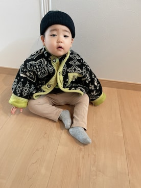 「アイテム（ママ＆ベビー）」を使った、Nuts.22さん（キッズ・80cm）の冬コーディネート