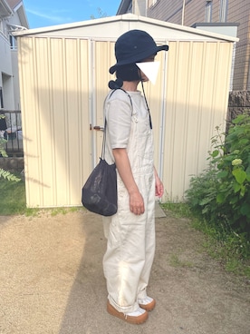 「PAR ICI（パーリッシィ）のアイテム（サロペット/オーバーオール）」を使った、さにさん（レディース・150cm）の春コーディネート