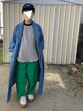 「FIL DE FER（フィルデフェール）のアイテム（その他アウター）」を使った、さにさん（レディース・150cm）の春コーディネート