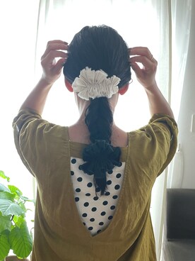 「yuni（ユニ　）のアイテム（ワンピース/ドレス）」を使った、さにさん（レディース・150cm）の秋コーディネート