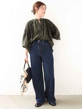 「SHIPS（シップス）のアイテム」を使った、Arakawaさん（レディース・156cm）の秋コーディネート