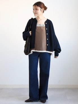 「SHIPS（シップス）のアイテム」を使った、Arakawaさん（レディース・156cm）の秋コーディネート