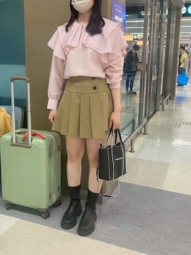 「VIS（ビス）のアイテム」を使った、りんこさん（レディース・165cm）の春コーディネート