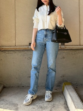 「FRAY I.D（フレイアイディー）のアイテム（バッグ）」を使った、りんこさん（レディース・165cm）の春コーディネート