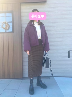 「cepo（セポ）のアイテム（ジャケット/アウター）」を使った、りんこさん（レディース・165cm）の冬コーディネート