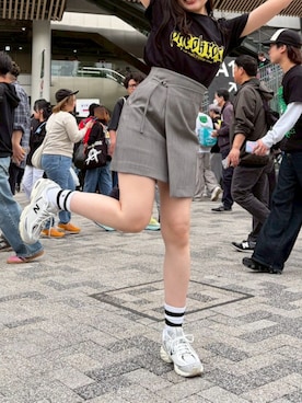 「SNIDEL（スナイデル）のアイテム（パンツ）」を使った、りんこさん（レディース・165cm）の春コーディネート