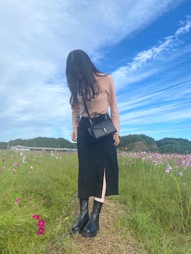 「LAKOLE（ラコレ）のアイテム（シューズ）」を使った、りんこさん（レディース・165cm）の秋コーディネート