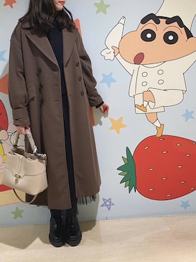 「PAGEBOY（ページボーイ）のアイテム（その他アウター）」を使った、りんこさん（レディース・165cm）の冬コーディネート