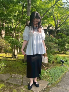 「VIS（ビス）のアイテム」を使った、りんこさん（レディース・165cm）の夏コーディネート
