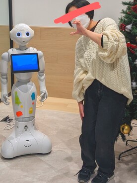 「Adoon plain（アドーンプレーン）のアイテム（トップス）」を使った、さいさん（レディース・158cm）の冬コーディネート