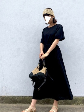 「UNKNOWN.（アンノウン）のアイテム（リング）」を使った、n*さん（レディース・162cm）の夏コーディネート