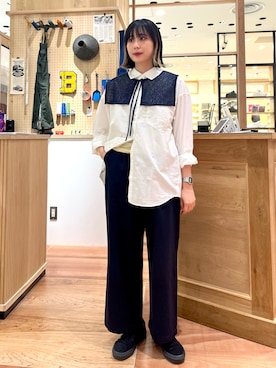 「アイテム（付け襟）」を使った、PAR ICIさん（レディース・150cm）の夏コーディネート