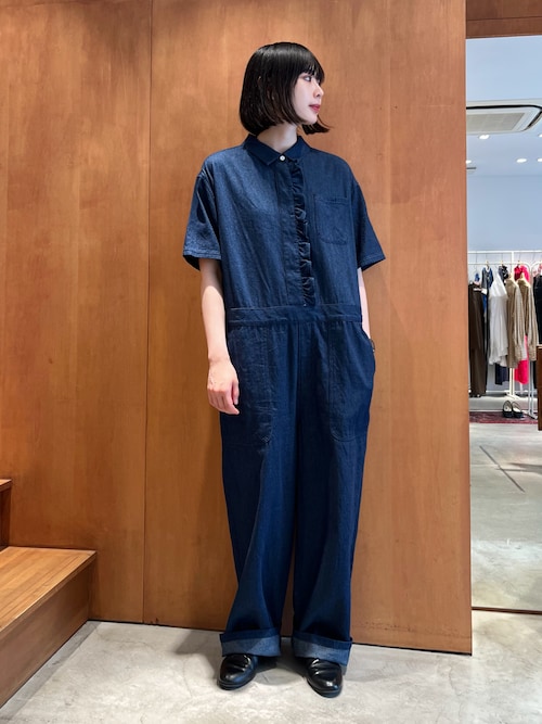 タグ付き　オールインワン コットンヘンプデニムオールインワン | Whim Gazette(ウィム