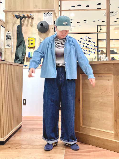 PAR ICI パーリッシィ ライトオンスデニム スタンドシャツジャケット